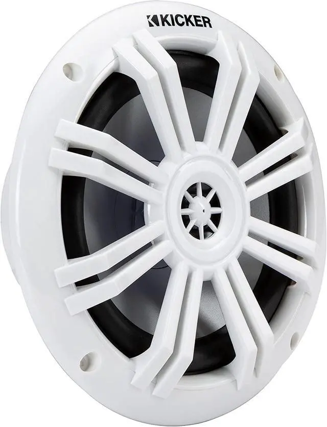 Alt view image 6 of 7 - BKM60 6.5" (165mm) Marine COAXIAL Speakers with 1/2" (13mm) TWEETERS, White, Bulk Pack, 4-OHM; RoHS Compliant - White - Single
