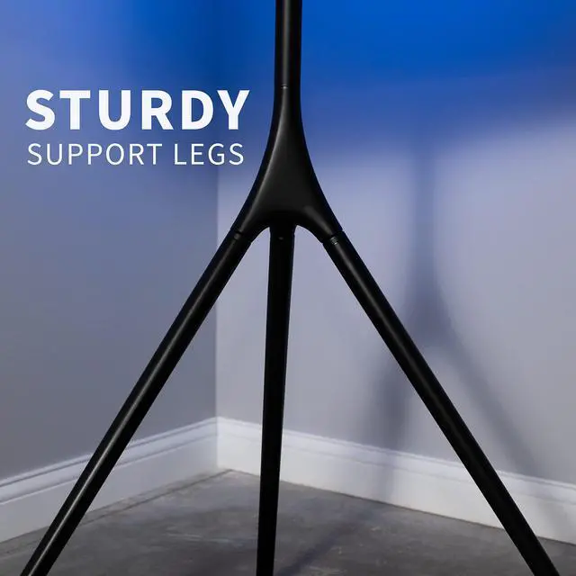 Alt view image 5 of 7 - Black Easel TV Stand for 45 to 65 inch Screens, STAND-TV65AB | Articulating Artistic Studio Display Stand, Adjustable TV Mount with Swivel, Tripod Base, Max VESA 600x400, Holds 77 lbs