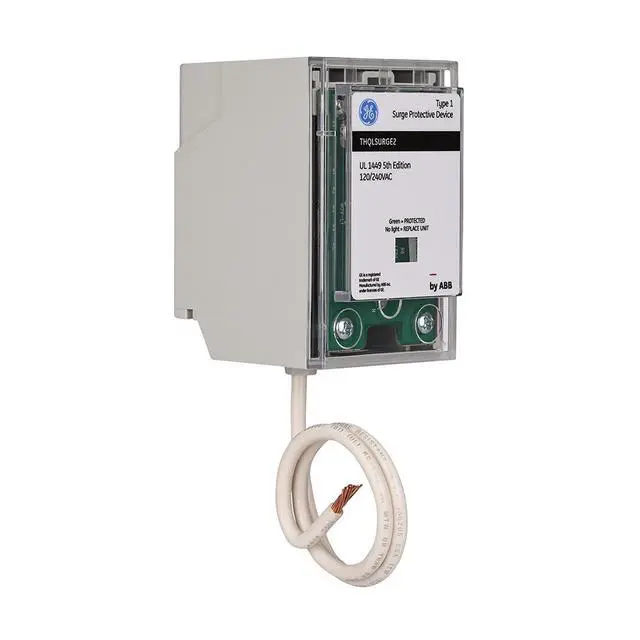 Alt view image 3 of 7 - THQLSURGE2 Whole Home Surge Protection Device Type 1 SPD | 25kA Per Phase 2-Space Plug-On Pigtail LED Indicator & GE Load Center Compatible UL Listed & NEC Compliant