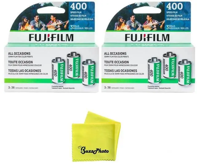 Main image of 35mm Color Negative Roll Film, 400 ISO (Two 3-Packs)