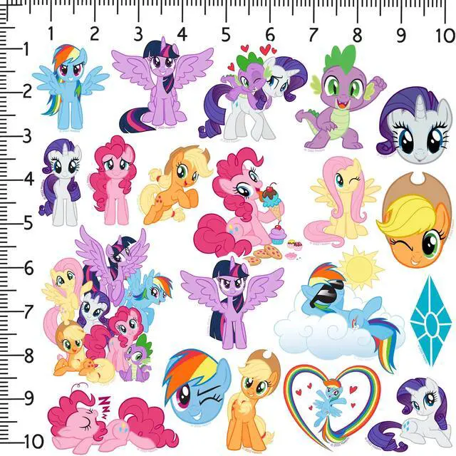 Alt view image 2 of 6 - My Little Pony: Friendship is Magic 200 Vinyl Stickers Waterproof Die-Cut