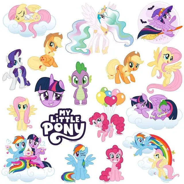 Alt view image 4 of 6 - My Little Pony: Friendship is Magic 200 Vinyl Stickers Waterproof Die-Cut