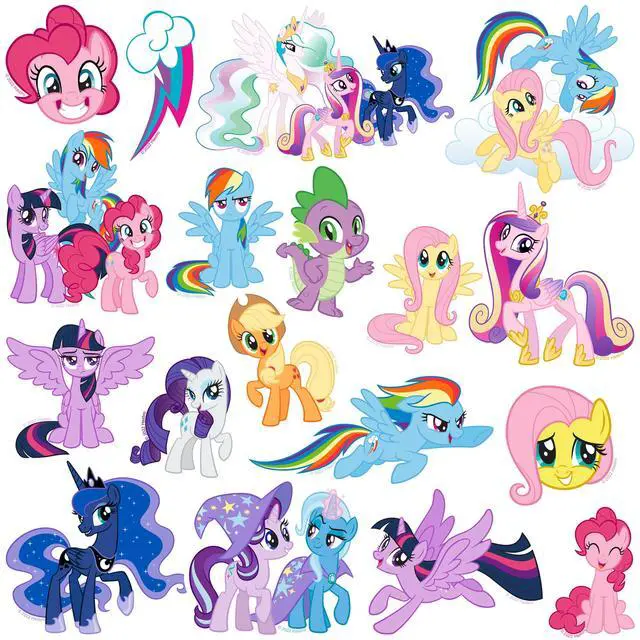 Alt view image 3 of 6 - My Little Pony: Friendship is Magic 200 Vinyl Stickers Waterproof Die-Cut