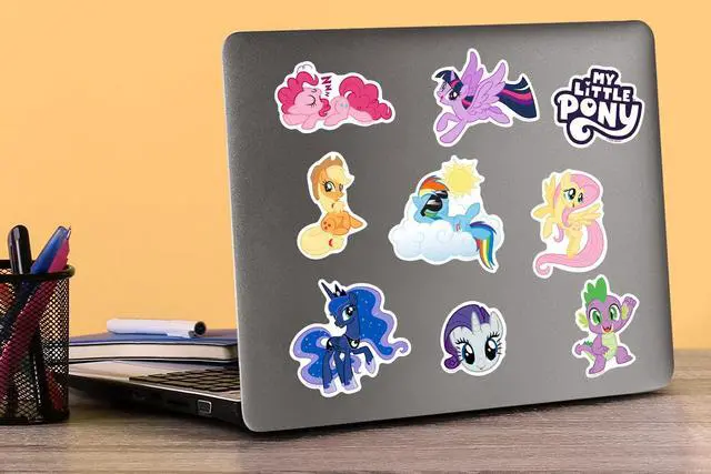 Alt view image 5 of 6 - My Little Pony: Friendship is Magic 200 Vinyl Stickers Waterproof Die-Cut