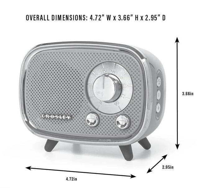 Alt view image 6 of 6 - CR3039A-WH Rondo Portable Bluetooth Speaker, White Bluetooth In, Built-In Speaker, Rechargeable Lithium-Ion Battery, Up to 27 Hours of Listening at 50% Volume, USB Playback