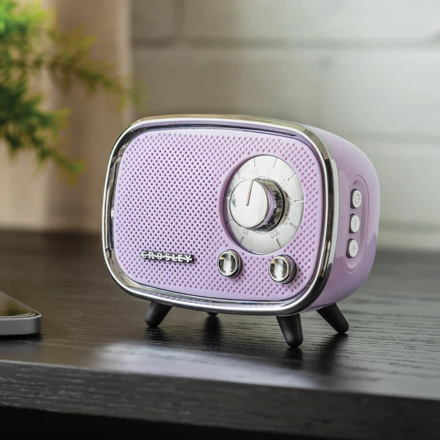 Alt view image 5 of 7 - CR3039A-LN Rondo Portable Bluetooth Speaker, Lavender Bluetooth In, Built-In Speaker, Rechargeable Lithium-Ion Battery, Up to 27 Hours of Listening at 50% Volume, USB Playback