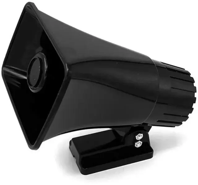 Alt view image 6 of 6 - 4 Pack 6" Portable PA Horn Speaker for Indoor/Outdoor Use, 65W Peak Power, Black