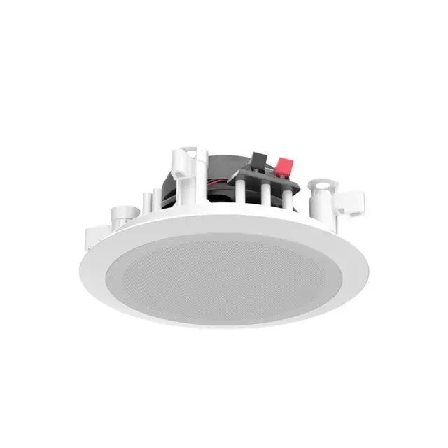 Alt view image 3 of 7 - Home 5.25 Ceiling Wall Mount Speakers - Pair of 2-Way Midbass Woofer Speaker 1'' Polymer Dome Tweeter Flush Design w/ 80Hz - 20kHz Frequency Response & 150 Watts Peak Easy Installation-PDIC51RD