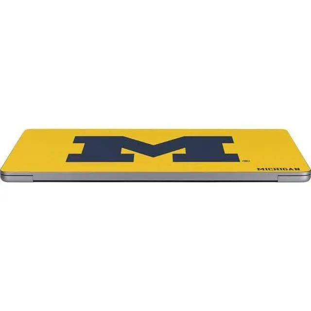 Alt view image 3 of 4 - Decal Laptop Skin Compatible with MacBook Air 13in M4 (2025) - Officially Licensed University of Michigan M Logo Yellow Design