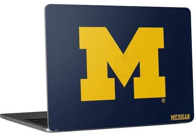 Main image of Decal Laptop Skin Compatible with MacBook Air 13in M4 (2025) - Officially Licensed University of Michigan M Logo Design