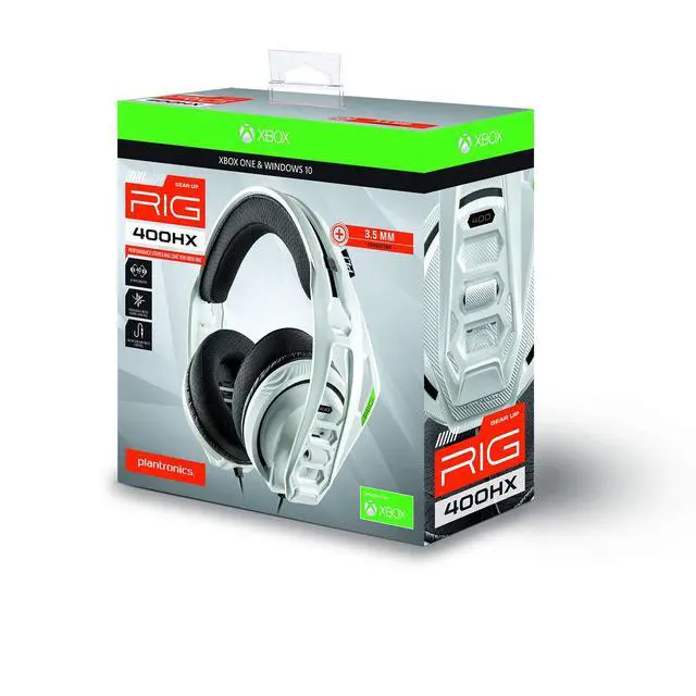 Alt view image 4 of 7 - Nacon RIG RIG400HXW Gaming Headphones, Multi-platform compatibility, White