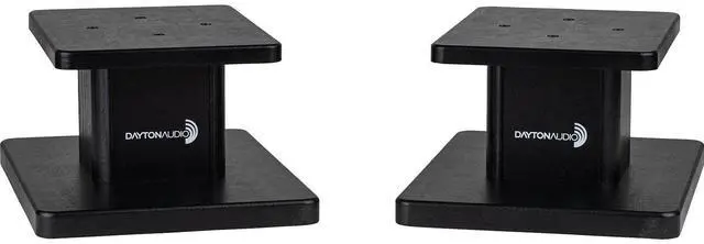 Main image of Universal Wood Speaker Stand Pair (6in Black)