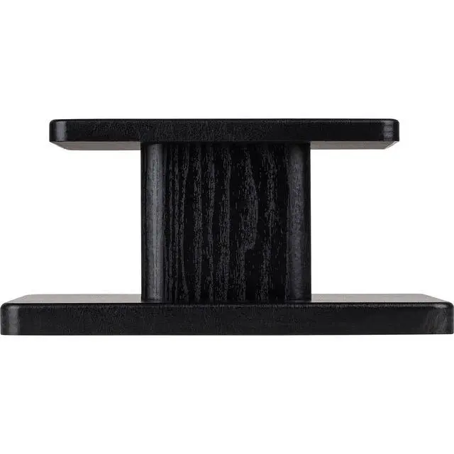 Alt view image 3 of 3 - Universal Wood Speaker Stand Pair (6in Black)