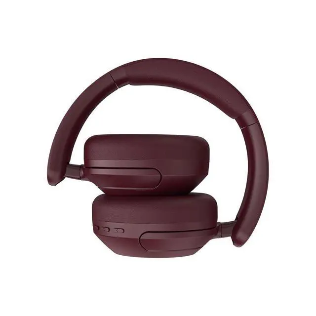 Alt view image 3 of 4 - Cubitt Power Headphones with Hybrid ANC | Bluetooth 5.4 Over-Ear Headphones with 60H Playtime, 4 Mics, Auto-Pause, Transparency Mode, Low Latency, Foldable Design, USB-C Fast Charging - Deep Burgundy