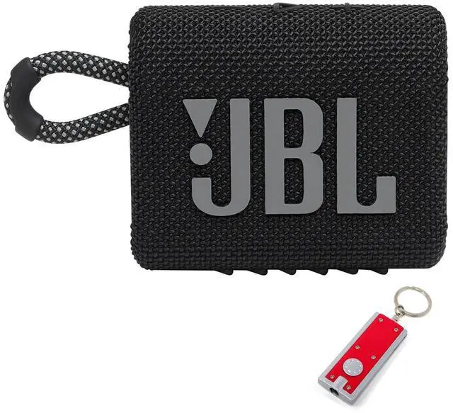 Main image of Go 3 - Portable Bluetooth Speaker, Built-in Battery, Waterproof and Dustproof, Bonus Keychain LED Included - Black