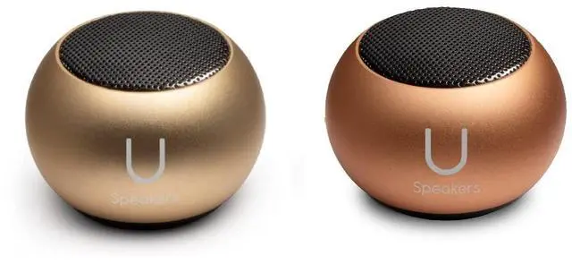 Main image of U Speakers Mini Portable Wireless Bluetooth Speaker with Magnetic Base, Mic & Selfie Remote Control Active Lifestyle Travel Home Office Bundle with Coordinating Speaker, Pairing