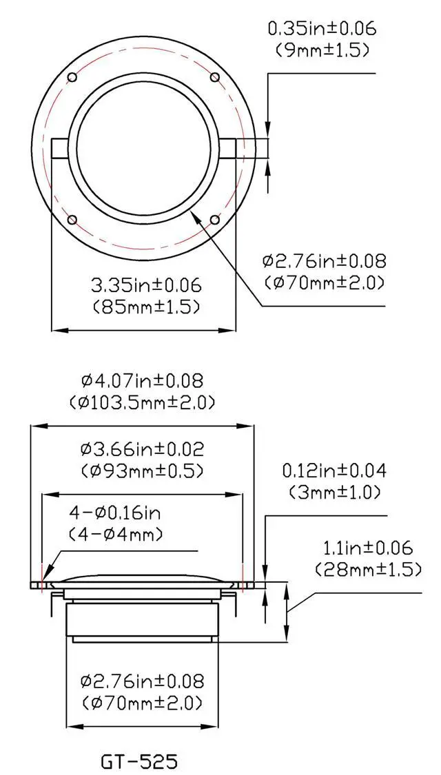 Alt view image 5 of 5 - 2 GT-525 Silk Dome Tweeters 200 Watt each 8ohm Replacement Tweeters