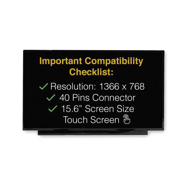 Alt view image 3 of 7 - Touch Screen for HP 15-DW4XXX 40 Pins HD 1366x768 LCD LED Display | Replacement, Tools and Tape Included
