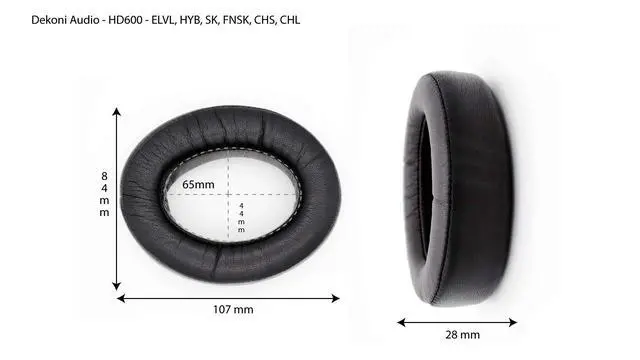 Alt view image 6 of 7 - Earpads for HD600 Series, Velour | Memory Foam, Easy Install, Stock Fit, Pad Upgrade
