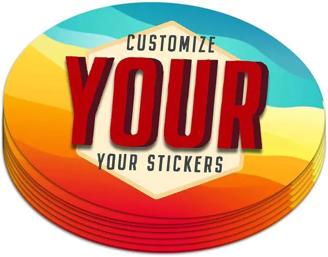 Main image of Custom Oval Stickers, Vinyl Decals for Business (Oval) | Custom oval stickers, Custom decals, Custom vinyl stickers, Personalized logo stickers, Customizable stickers for business