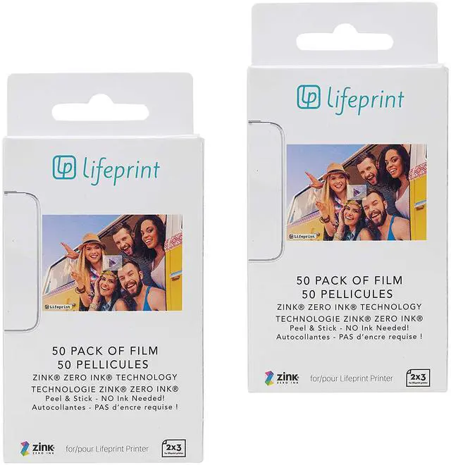 Main image of 2x3 Premium Zink Instant Print Photo Paper (100 Pack) Compatible with 2x3 Printers