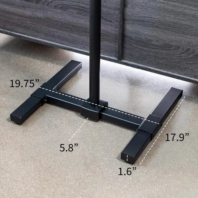 Alt view image 5 of 7 - Black TV Floor Stand for 13 to 65 inch Screens, STAND-TV08 | Adjustable TV Stand for LCD LED OLED 4K Smart Flat and Curved Monitor Panels, Max VESA 400x400, Holds 44 lbs
