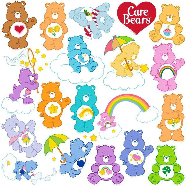 Alt view image 3 of 6 - Care Bears Classic 200 Vinyl Stickers Waterproof Die-Cut Decals Laptop