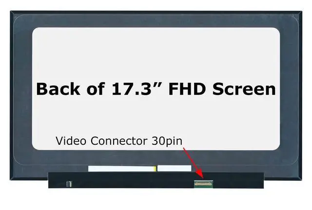 Alt view image 2 of 6 - Screen Replacement for Lenovo Legion 17ACH6H 82JY 17IMH05H 81Y8 | 30pin 60Hz FHD Matte IPS 1920x1080 LCD LED Display with Tools