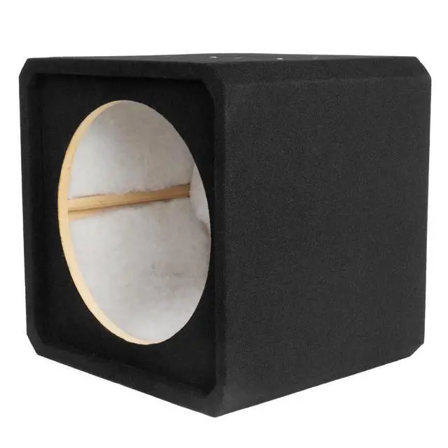 Alt view image 3 of 7 - 5" Sealed MDF Black Carpeted Subwoofer Enclosure 2.1 Cu. Ft. with Polyfil