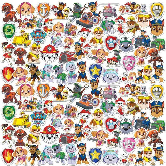Main image of PAW Patrol 200 Vinyl Stickers Waterproof Die-Cut Decals Laptop Water Bottle