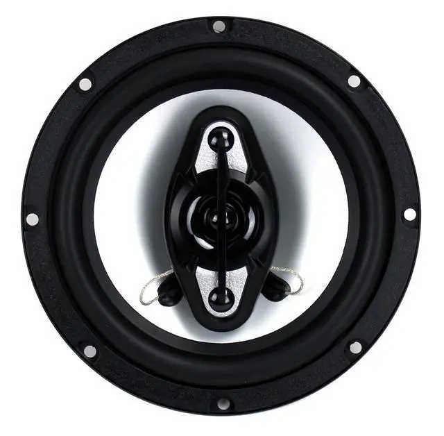 Alt view image 7 of 7 - 6.5" Full Range Car Audio Coaxial Speaker, 2 Pairs | 400 Watt 4 Way 4 Ohm Car Stereo Audio Accessory Set with Mylar Dome Tweeters