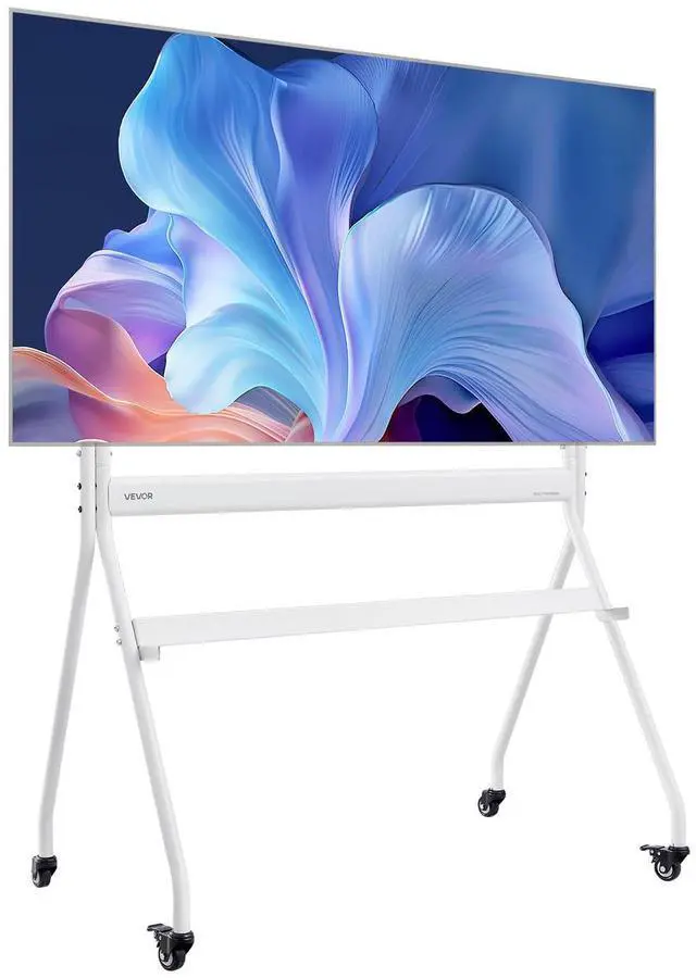 Main image of Rolling TV Stand, Mobile TV Cart for 35-100 Inch LED/LCD/OLED Flat/Curved TVs, Portable Monitor Stand with Wheels Hold up to 198 lbs for Living Room, Bedroom, Office, Outdoor, Max VESA 800x600mm