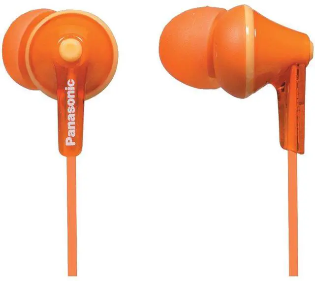 Main image of RP-HJE125E Wired Earphones - Wired, Orange (RP-HJE125-D)