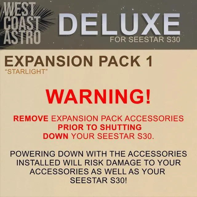Alt view image 6 of 6 - ZWO Seestar S30/S30 Pro - Deluxe Expansion Pack 1 (Diffraction Spike Masks)