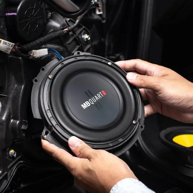 Alt view image 6 of 7 - 8 Inch 400 Watt MAX 200 Watt RMS 4 Ohm Dual Voice Coil, Shallow Slim Subwoofer for Car Audio Sound System, Single Speaker - DS1-204