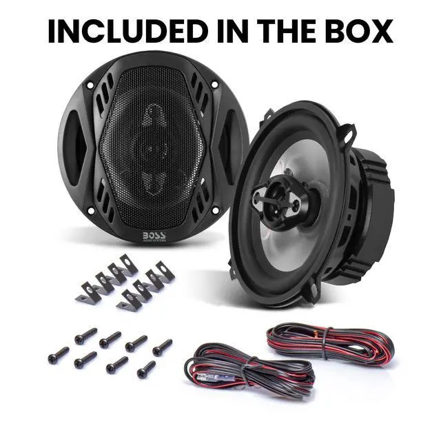 Alt view image 5 of 5 - NX524 Onyx Series 5.25 Inch Car Door Speakers - 300 Watts (per Pair), Coaxial, 4 Way, Full Range, 4 Ohms, Sold in Pairs, Bocinas para Carro