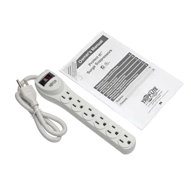 Alt view image 4 of 7 - Protect It! TLP602 Surge Protector 6-Outlet Home Computer 180 Joules