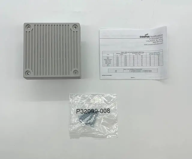 Main image of MT4-115-S MT Multitone Electronic Horn, Gray Housing, One Alarm Appliance with (8) Eight Selective Signals, 99dBA Sound Level, Indoor/Outdoor, Surface or Flush Mounting, 120 VAC