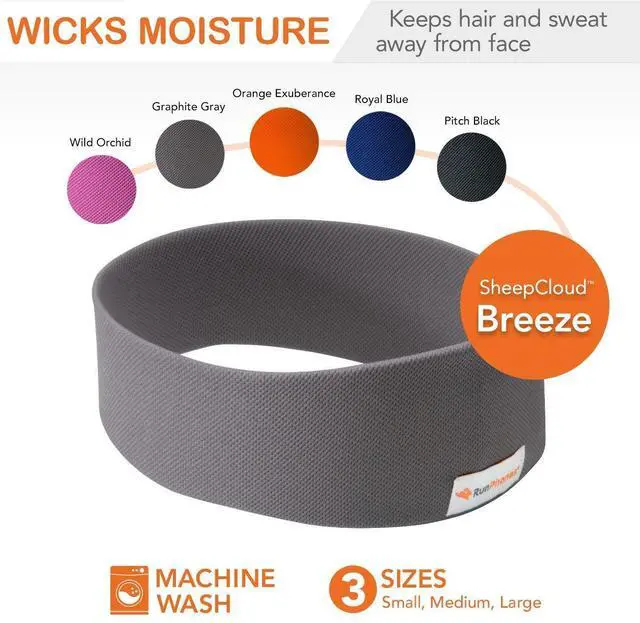 Alt view image 3 of 6 - New AcousticSheep Wireless | Bluetooth Headphones for Running, Exercise & More | Flat Speakers | Rechargeable Battery Lasts Up to 12 Hours (Medium, Royal Blue)