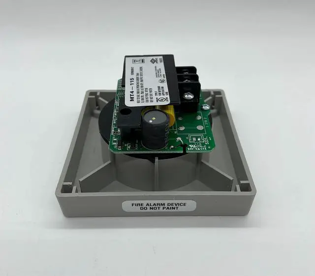 Alt view image 4 of 5 - MT4-115-S MT Multitone Electronic Horn, Gray Housing, One Alarm Appliance with (8) Eight Selective Signals, 99dBA Sound Level, Indoor/Outdoor, Surface or Flush Mounting, 120 VAC