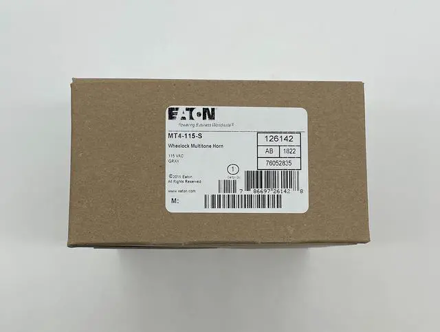 Alt view image 5 of 5 - MT4-115-S MT Multitone Electronic Horn, Gray Housing, One Alarm Appliance with (8) Eight Selective Signals, 99dBA Sound Level, Indoor/Outdoor, Surface or Flush Mounting, 120 VAC