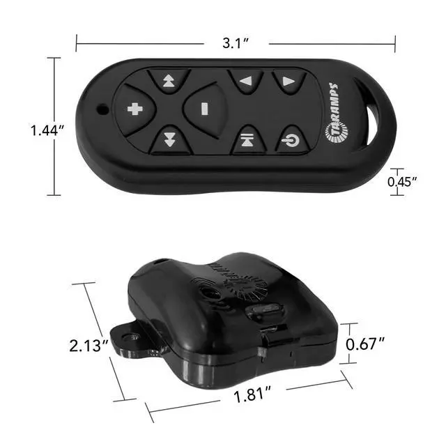 Alt view image 5 of 7 - Taramps Universal Remote Control TLC 3000 Black Long-Distance, 16 Functions, Learning And Memory Mode, Amp Volume Control for Car Head Units, Motorcycle, Home, Audio Accessories, Easy to Install