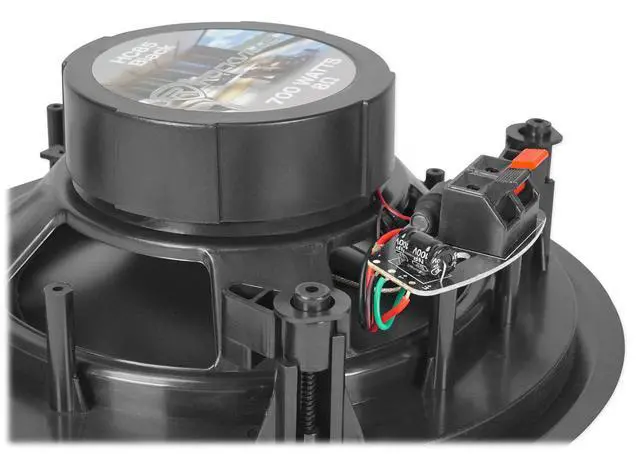 Alt view image 6 of 7 - HC85 Black 8" Ceiling Home Audio Speakers, 8 Ohm, 2-Way, 4-Pack | 700W Peak / 240W RMS, Swivel Tweeter, Polypropylene Cone, Flush Mount, Paintable Grills, Rubber Surround, Mylar Dome, 89 dB