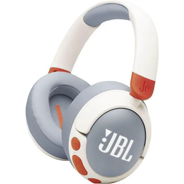 Alt view image 5 of 7 - Junior 470NC Kids Wireless Over Ear Noise Canceling Headphones White Bundle with AudioTrends Accessories, Bluetooth Headphones for Children, Safe Sound Technology, Built-in Microphone