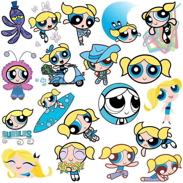 Alt view image 3 of 6 - Powerpuff Girls 150ct Vinyl L Deluxe Stickers, Skateboard, Indoor/Outdoor