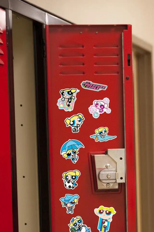 Alt view image 6 of 6 - Powerpuff Girls 150ct Vinyl L Deluxe Stickers, Skateboard, Indoor/Outdoor