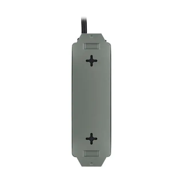 Alt view image 2 of 7 - Eaton Series 5-Outlet Heavy Duty Power Strip, Metal, Mountable (Wall Mount & Under Desk) 15ft Extension Cord, 15A Circuit Breaker, Industrial Garage Shop Work Bench Applications (602-15)