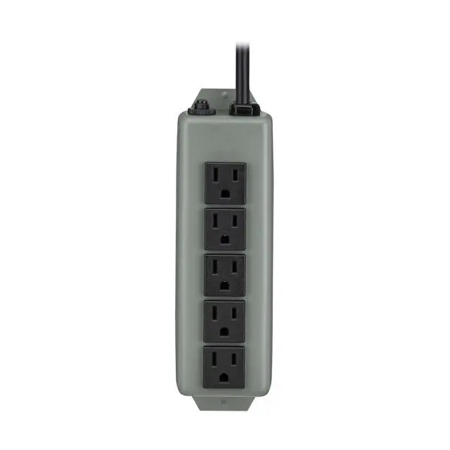 Alt view image 6 of 7 - Eaton Series 5-Outlet Heavy Duty Power Strip, Metal, Mountable (Wall Mount & Under Desk) 15ft Extension Cord, 15A Circuit Breaker, Industrial Garage Shop Work Bench Applications (602-15)