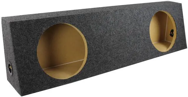 Main image of 2 Hole 12 Inch Subwoofer Enclosure for GMC & Chevy Single Cab Truck, Slim Sealed Behind Seat Subwoofer Box for Vehicle Sound System