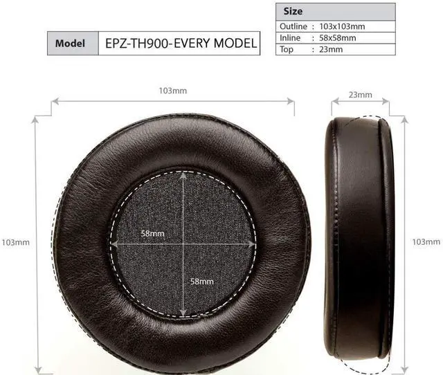 Alt view image 3 of 5 - Replacement Ear Pads Compatible with Fostex TH900 Headphones (Elite Fenestrated Sheepskin)